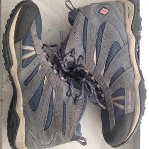 Columbia Blue Hiking Boots Size 9